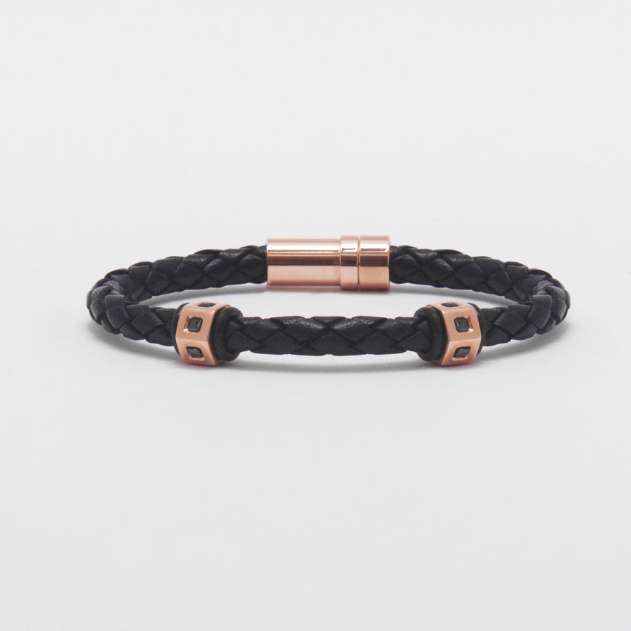 Twin Pau Leather Rose Gold