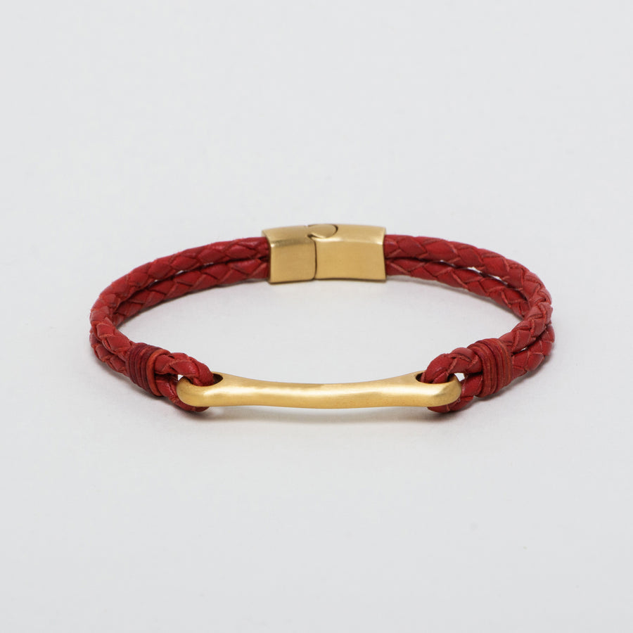 Horse Bit Leather Gold