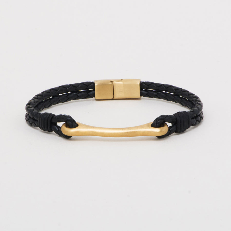 Horse Bit Leather Gold