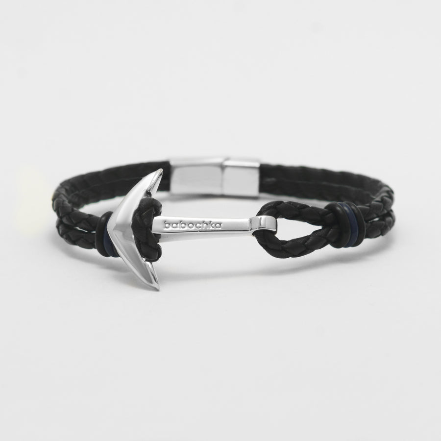 Anchor Leather Silver