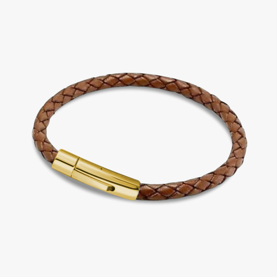 Bayonet Classic Leather Gold