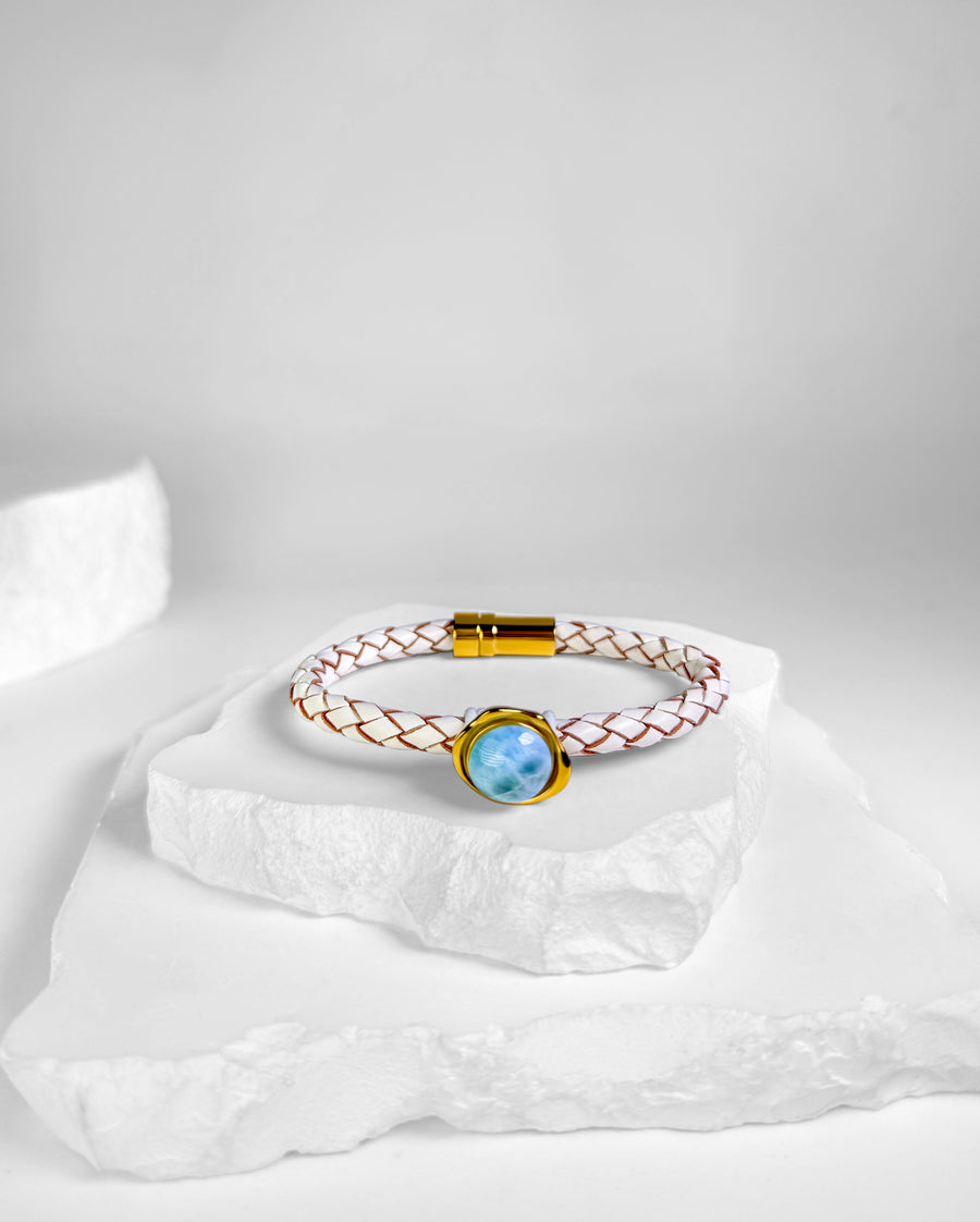 Wax seal Larimar &Gold