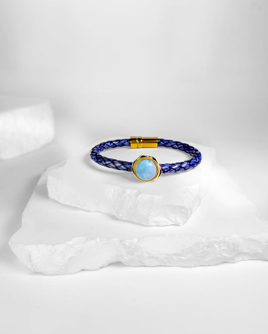 Wax seal Larimar &Gold
