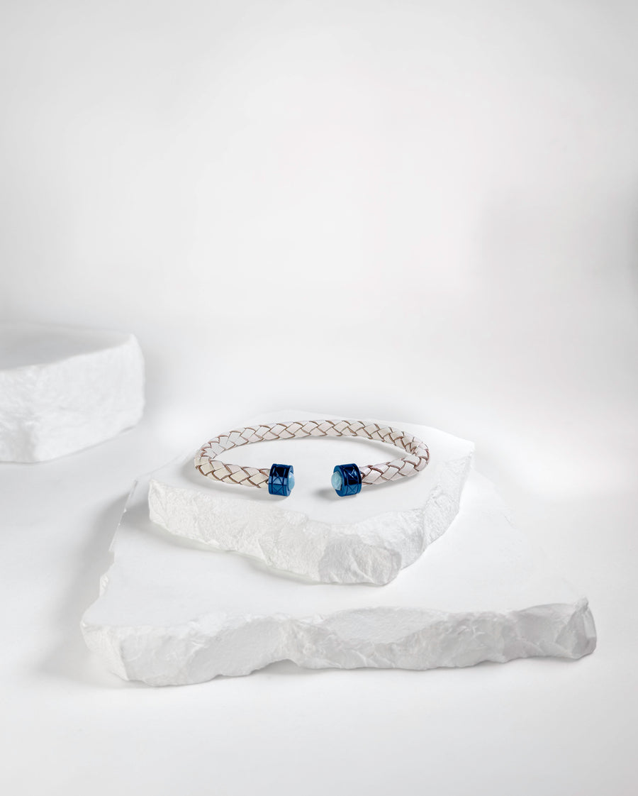 Cuff Rombo Larimar & Blue