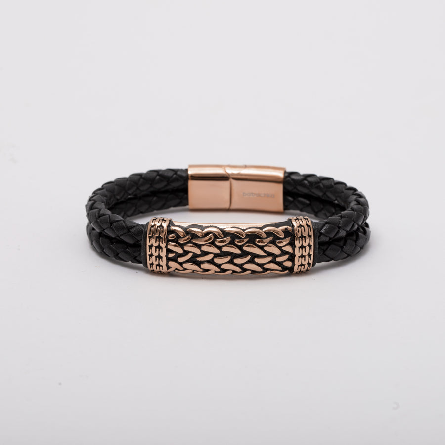 Wheat Leather Rose Gold